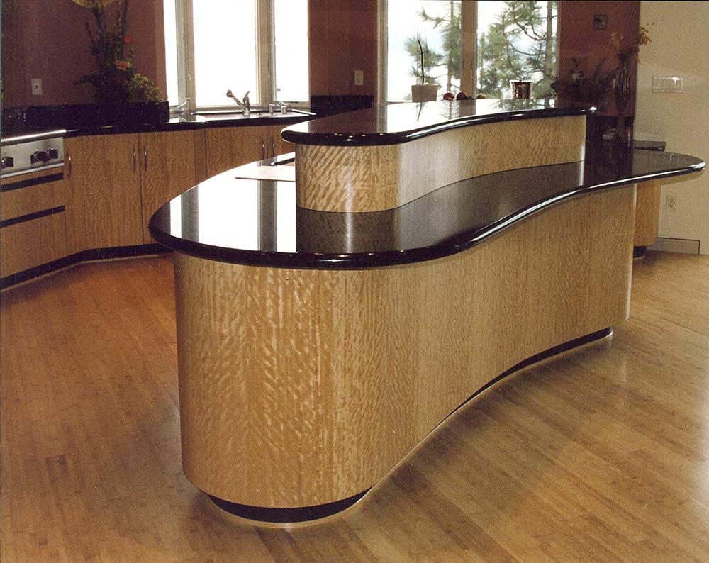 Custom wood contemporary Kitchen - custom woodwork by Design in Wood, Petaluma, CA. Andrew Jacobson - (707) 765-9885