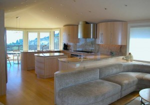 Custom wood kitchen and cabinetry in Tiburon