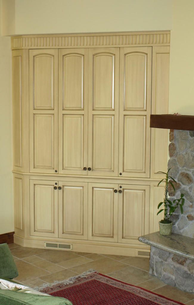 Kentfield TV Cabinet - custom woodwork by Design in Wood, Petaluma, CA. Andrew Jacobson - (707) 765-9885