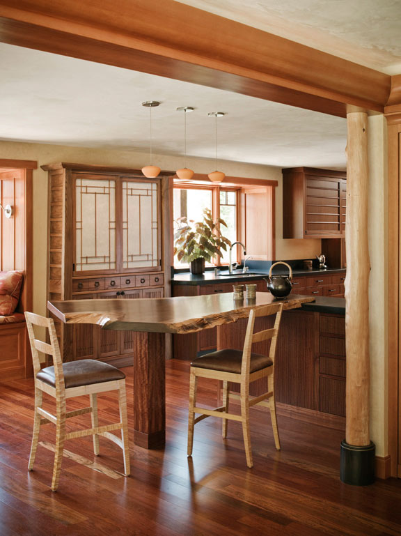 Kitchen Table - custom woodwork by Design in Wood, Petaluma, CA. Andrew Jacobson - (707) 765-9885
