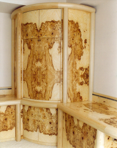 Palm Desert Motorized Cabinet - custom woodwork by Design in Wood, Petaluma, CA. Andrew Jacobson - (707) 765-9885