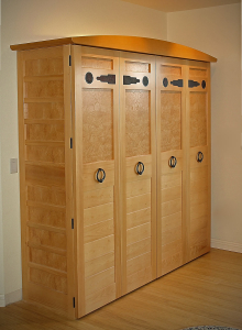 Tansu Office - custom woodwork by Design in Wood, Petaluma, CA. Andrew Jacobson - (707) 765-9885