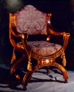 Throne Chair - custom woodwork by Design in Wood, Petaluma, CA. Andrew Jacobson - (707) 765-9885