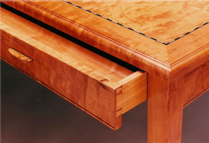 Writing Desk, Detail by Design in Wood, Andrew Jacobson, Petaluma, Ca