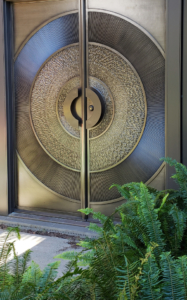 Custom made bronze doors by Design in Wood, Petaluma, Ca